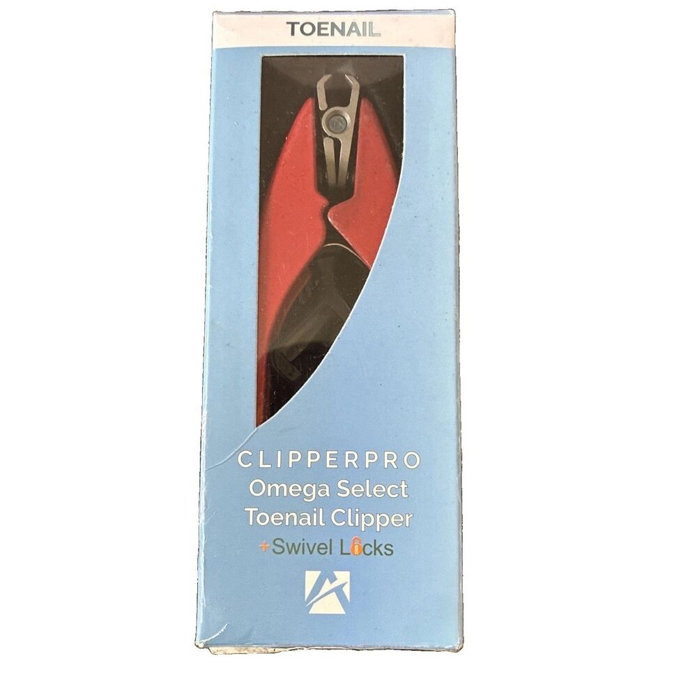 Azurro CLIPPERPRO 2.0 Toenail Clipper w/ Swivel Head and Lock New Red